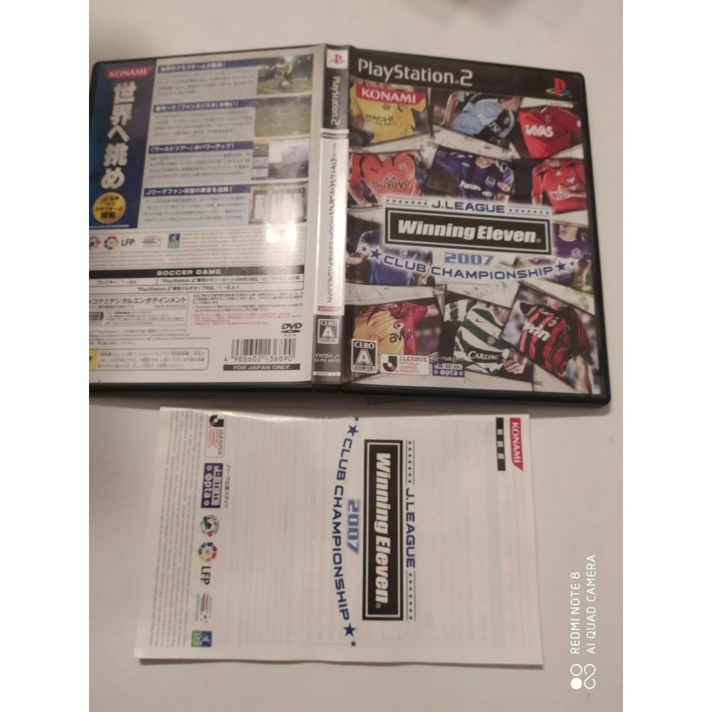J.League Winning Eleven 2007 Club Championship Playstation 2 Sony Ps2 Import japonais