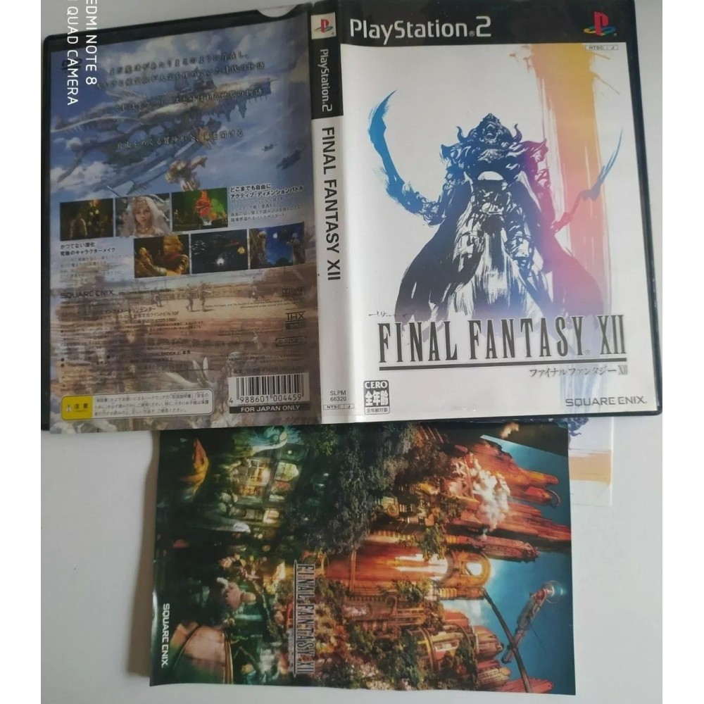 Final Fantasy XII 12 Playstation 2 Sony Ps2 Import japonais