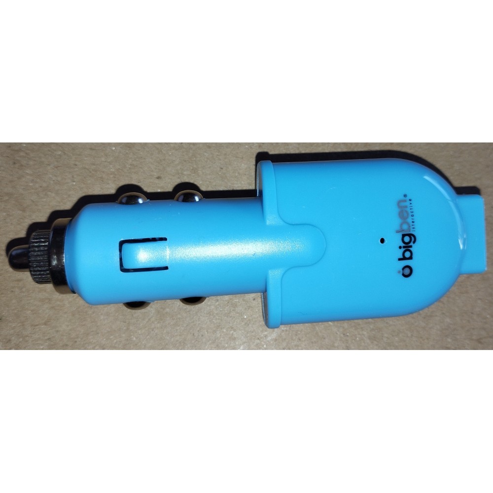 Adaptateur allume cigare usb pour Console ou téléphone portable Turquoise