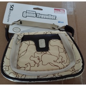 House mini sac little bag pour Console Nintendo 3Ds Dsi et DsLite modèle Beige black map style