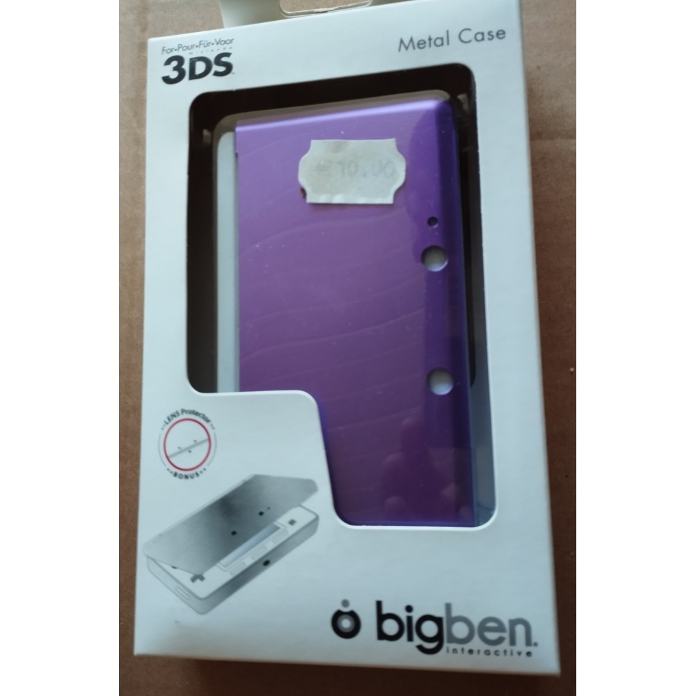 Metal Case BigBen Rose pour Nintendo 3DS Avec Film de Protection Caméra