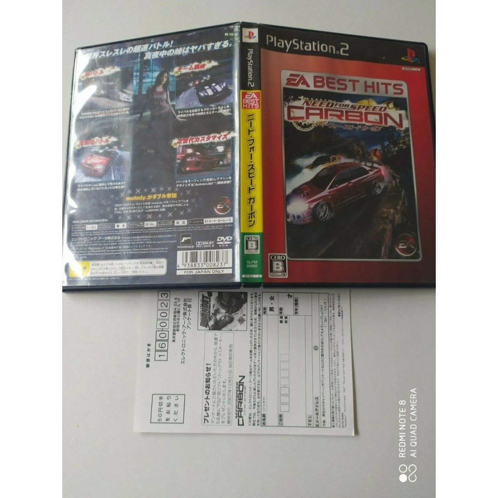 Need for Speed: Carbon PlayStation 2 Sony Ps2 Import japonais