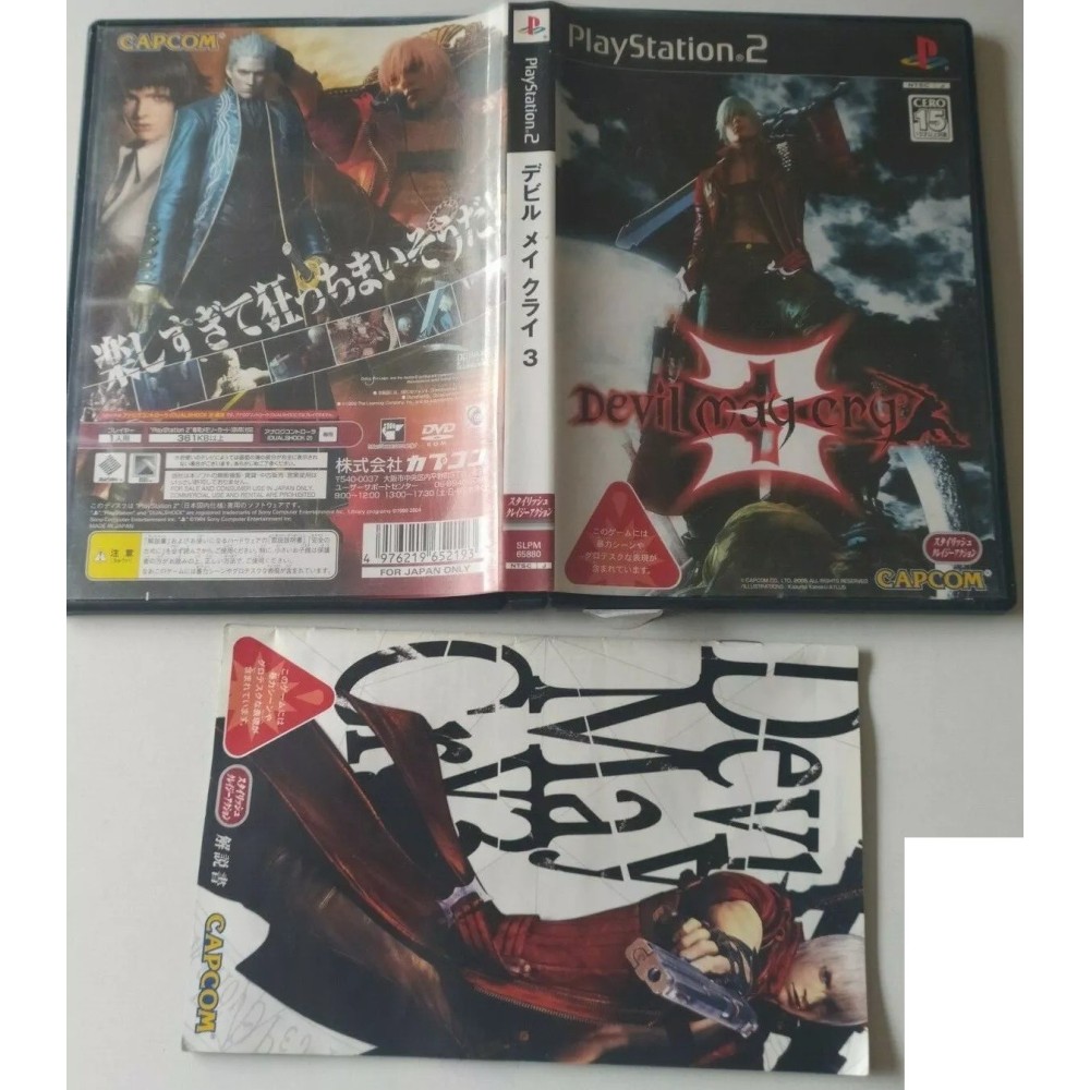 Devil may cry III 3 PlayStation 2 Sony Ps2 Import japonais