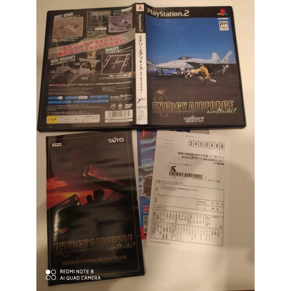 Energy Airforce: aimStrike! PlayStation 2 Sony Ps2 Import japonais