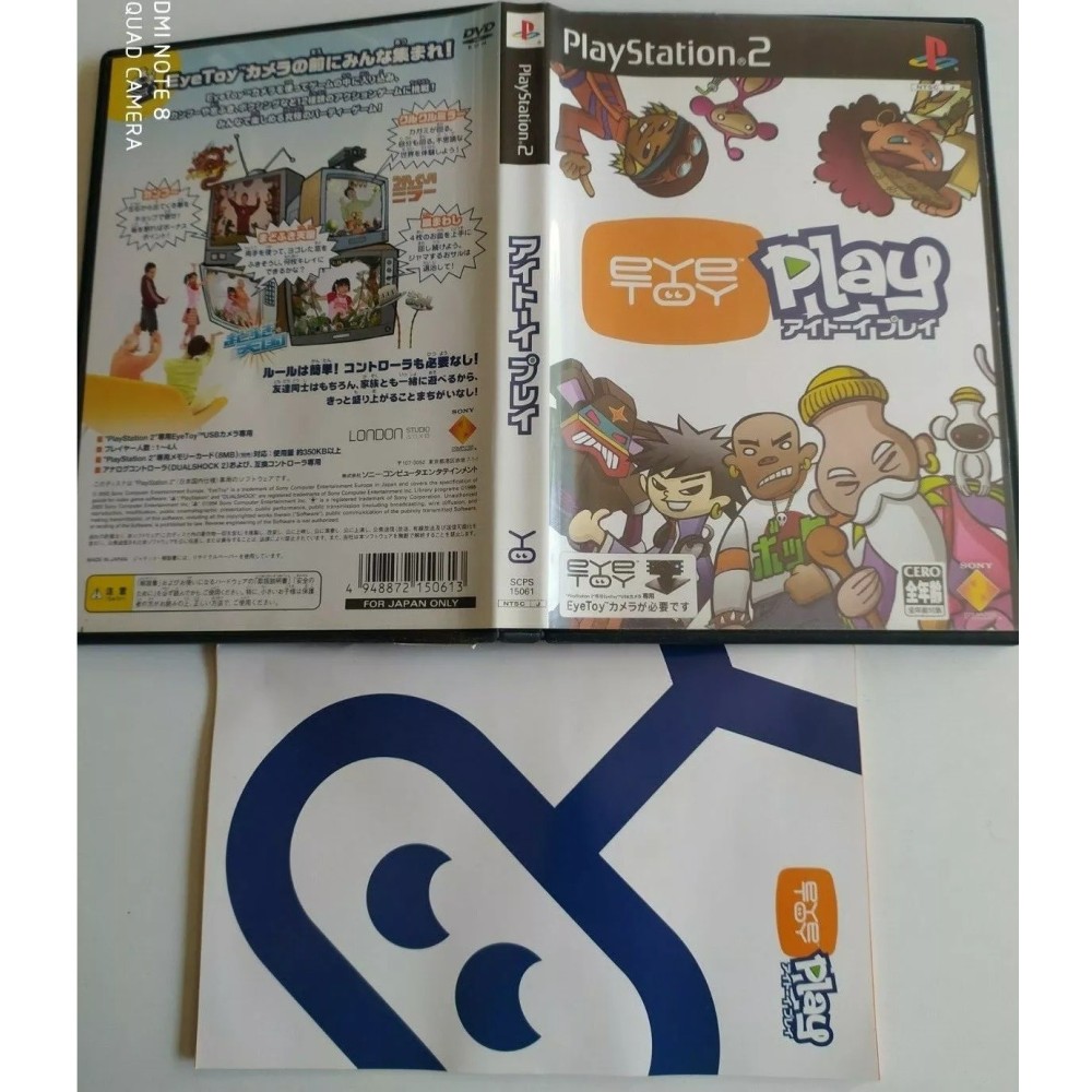 Eye Toy Play PlayStation 2 Sony Ps2 Import japonais