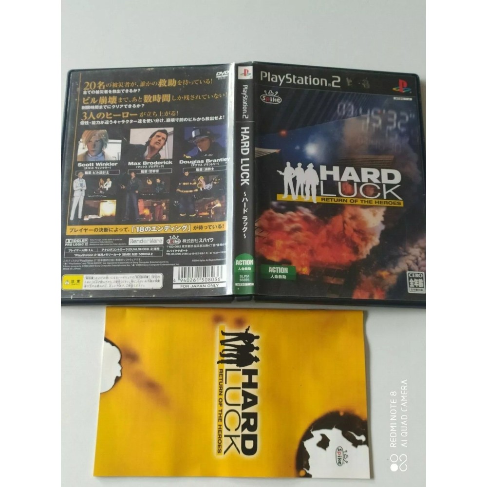 Hard Luck: Return of the Heroes PlayStation 2 Sony Ps2 Import japonais