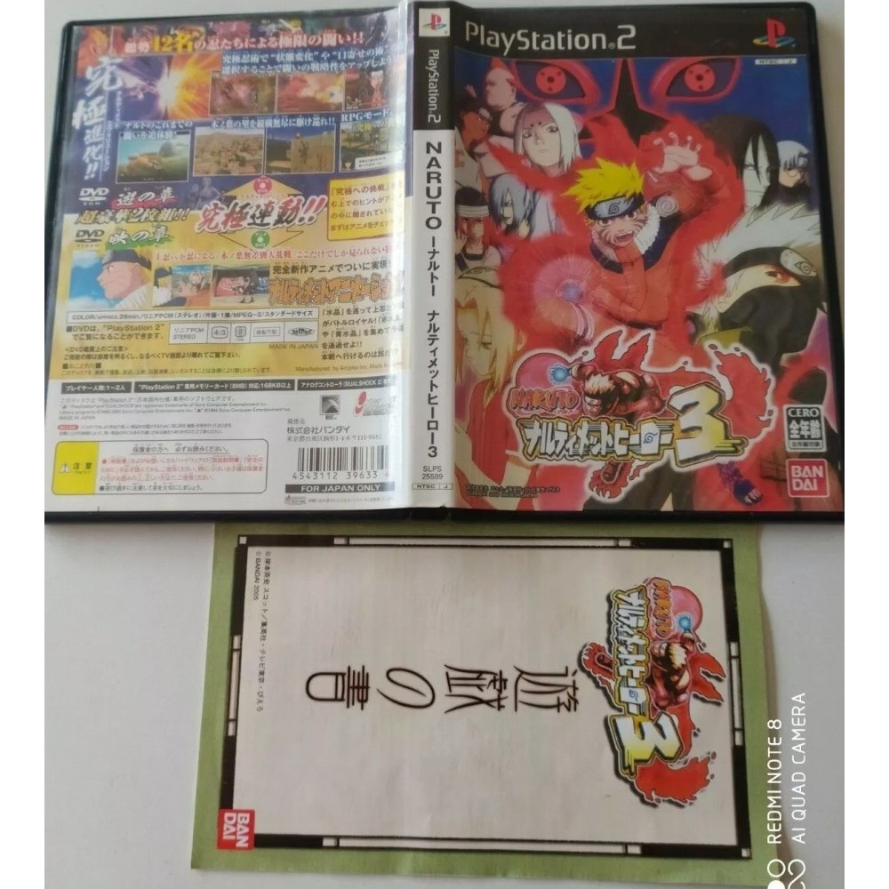 Narutimate Hero 3 PlayStation 2 Sony Ps2 Import japonais