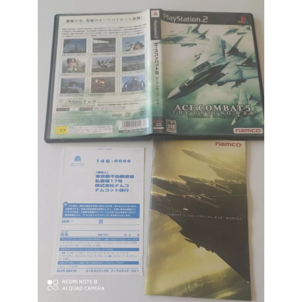 Ace Combat 5: The Unsung War PlayStation 2 Sony Ps2 Import japonais