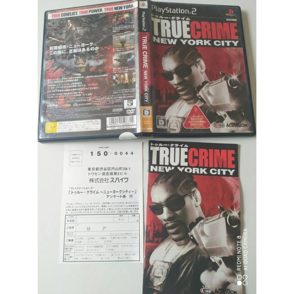 True Crime: New York City PlayStation 2 Sony Ps2 Import japonais