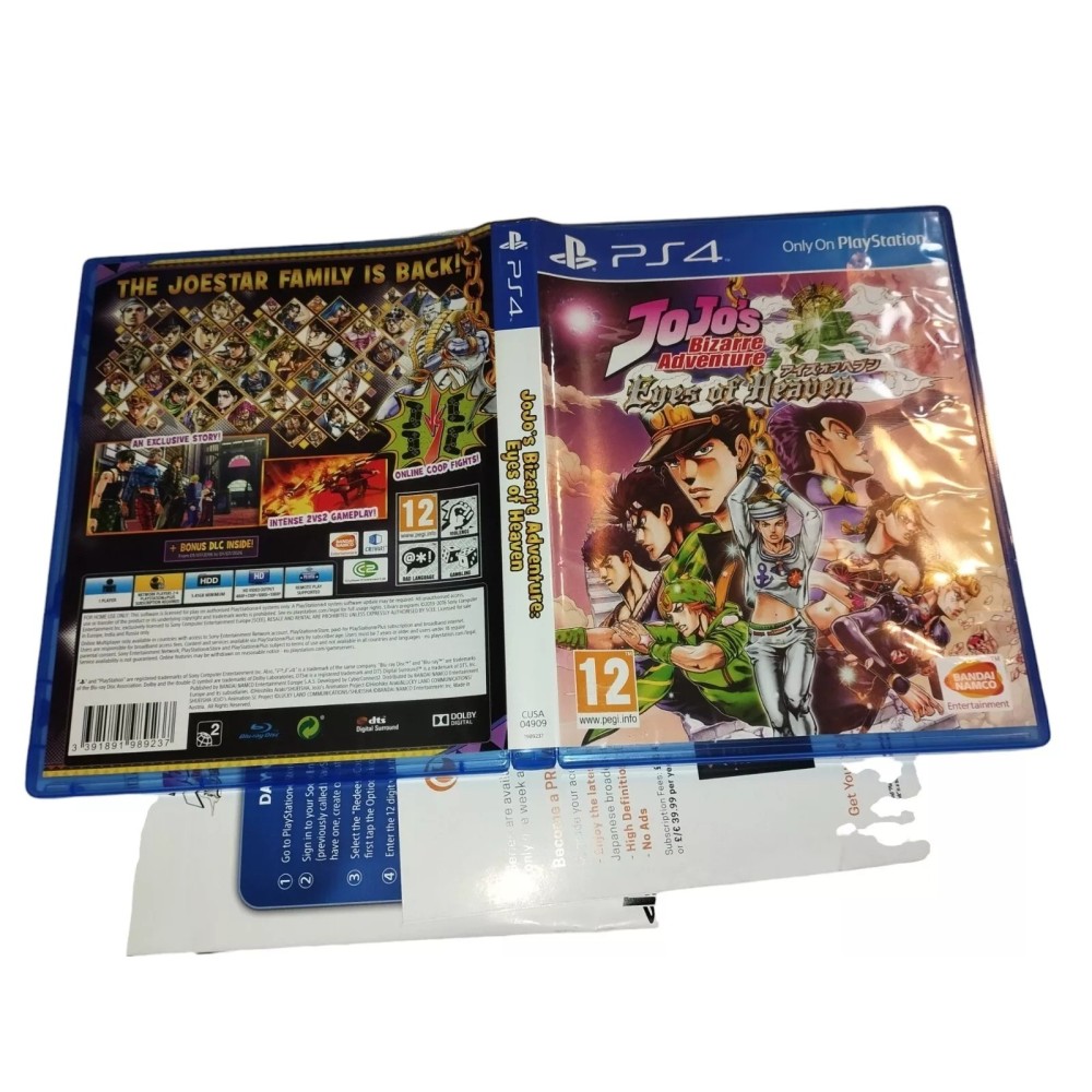 Jojo's bizarre adventure: Eyes of heavenPlayStation 4 ps4