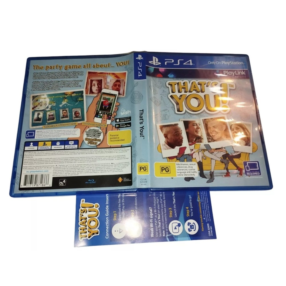 That's You boite en anglais Sony PlayStation 4 ps4