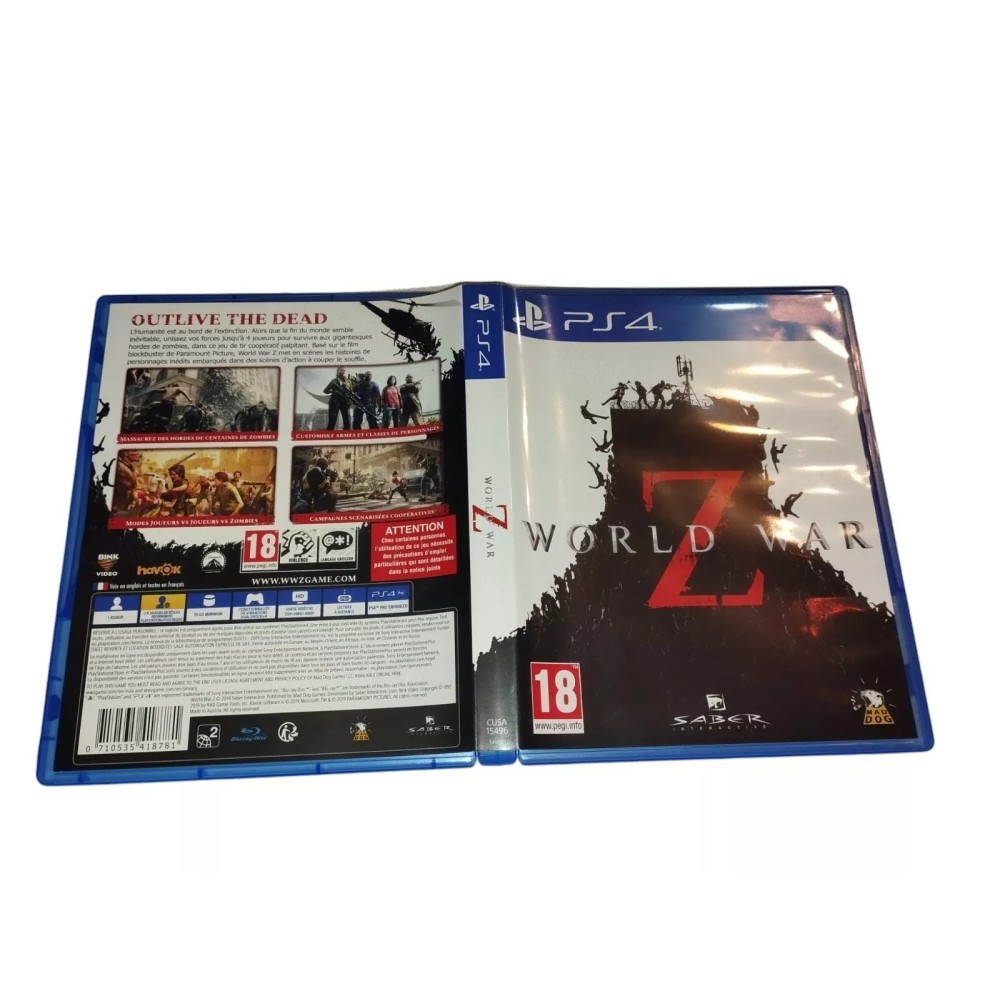 World war Z Sony PlayStation 4 ps4