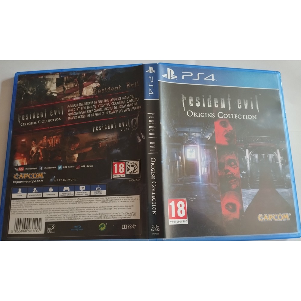 Resident evil origins collection Sony PlayStation 4 ps4