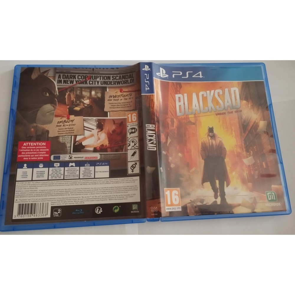 Blacksad  Sony PlayStation 4 ps4
