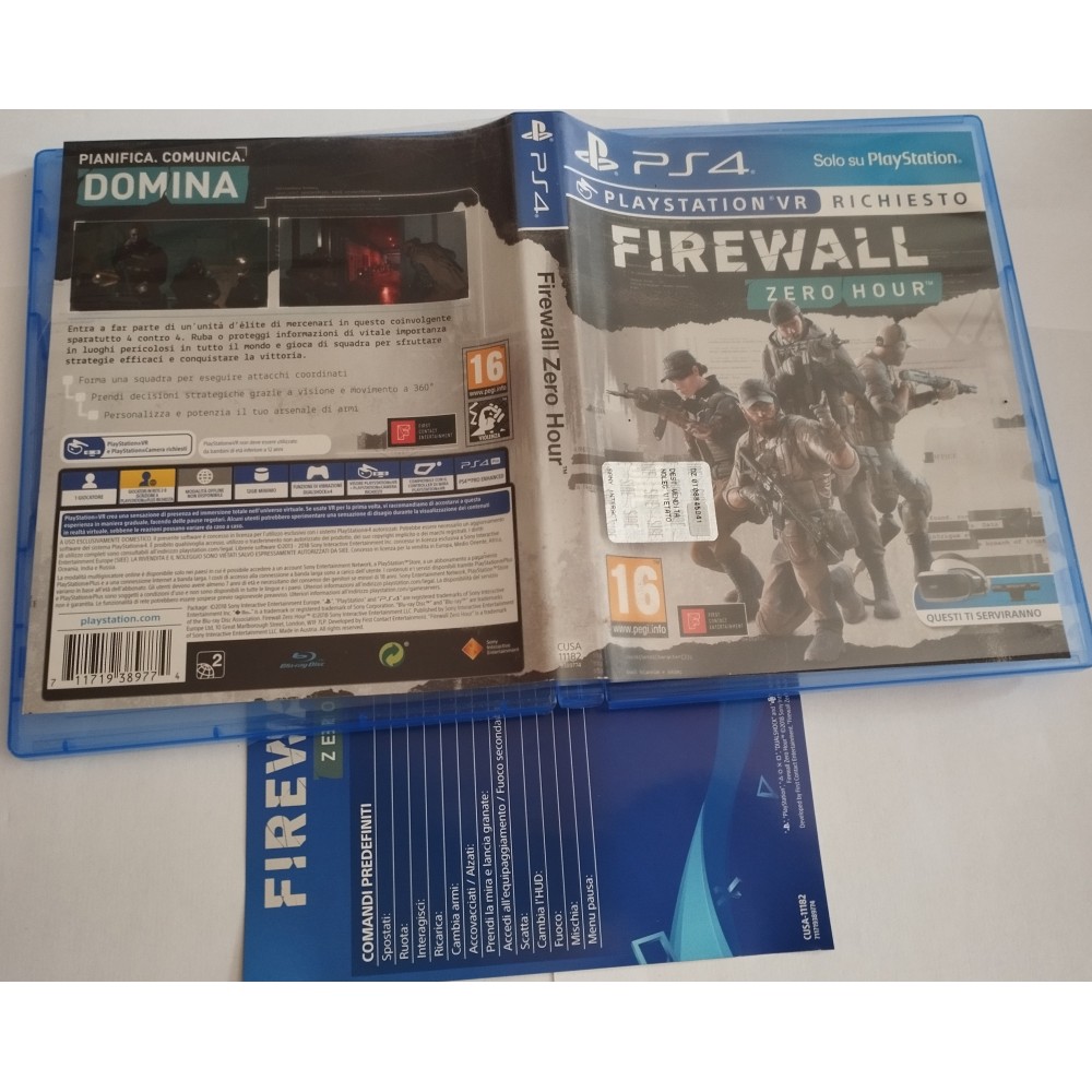 Firewall zero hour Sony PlayStation 4 ps4