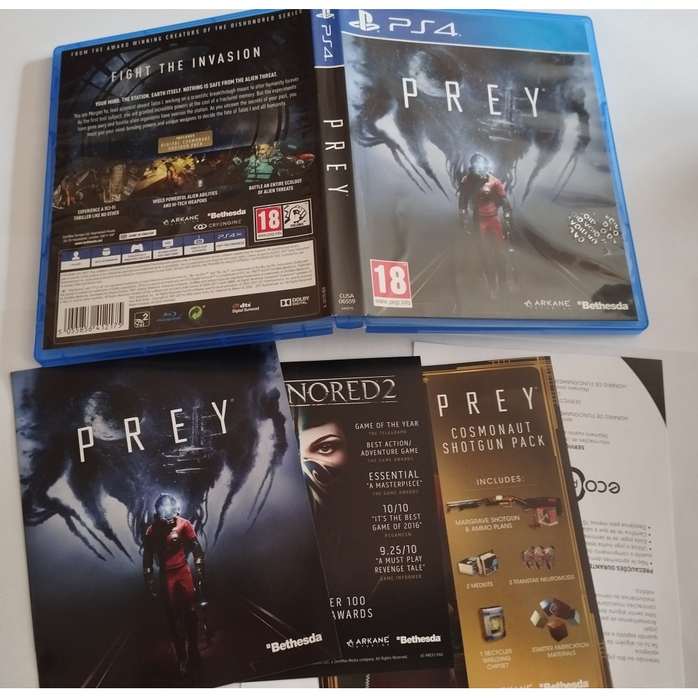 Prey boite en anglais Sony PlayStation 4 ps4