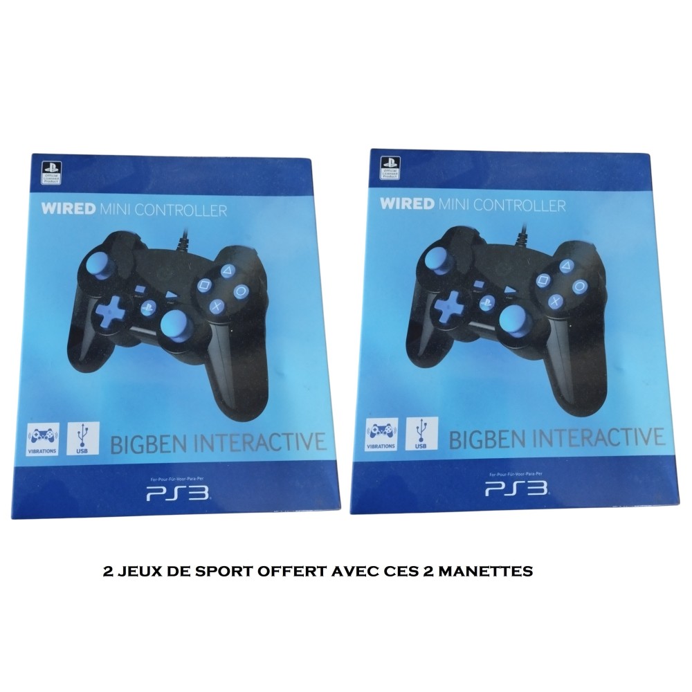 Manette filaire mini pour PS3