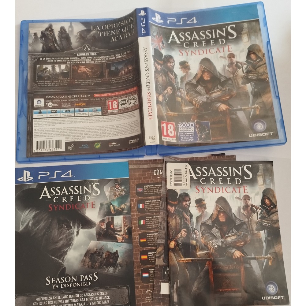 Assassin's creed syndicate Sony PlayStation 4 ps4