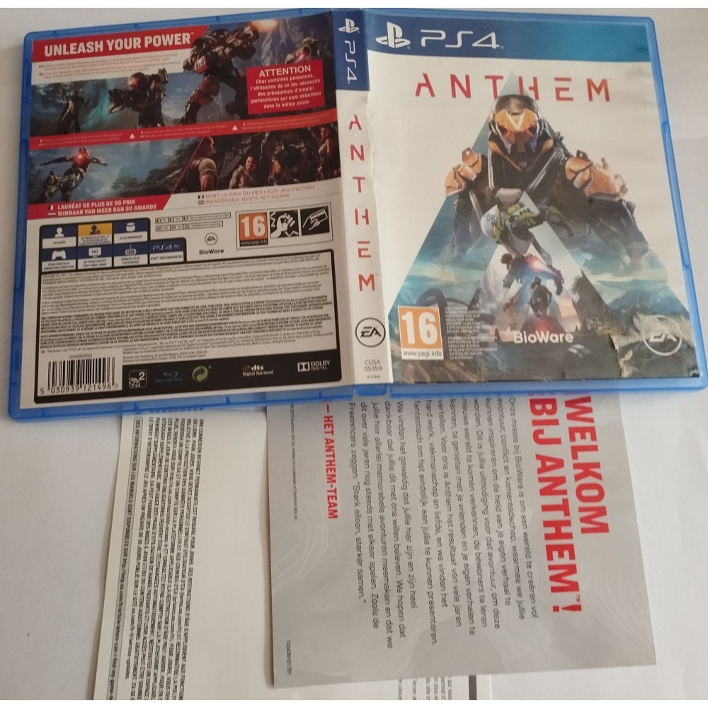 Anthem Sony PlayStation 4 ps4