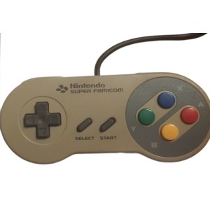 Manette Super famciom Révisée coque plus ou moins jaunie