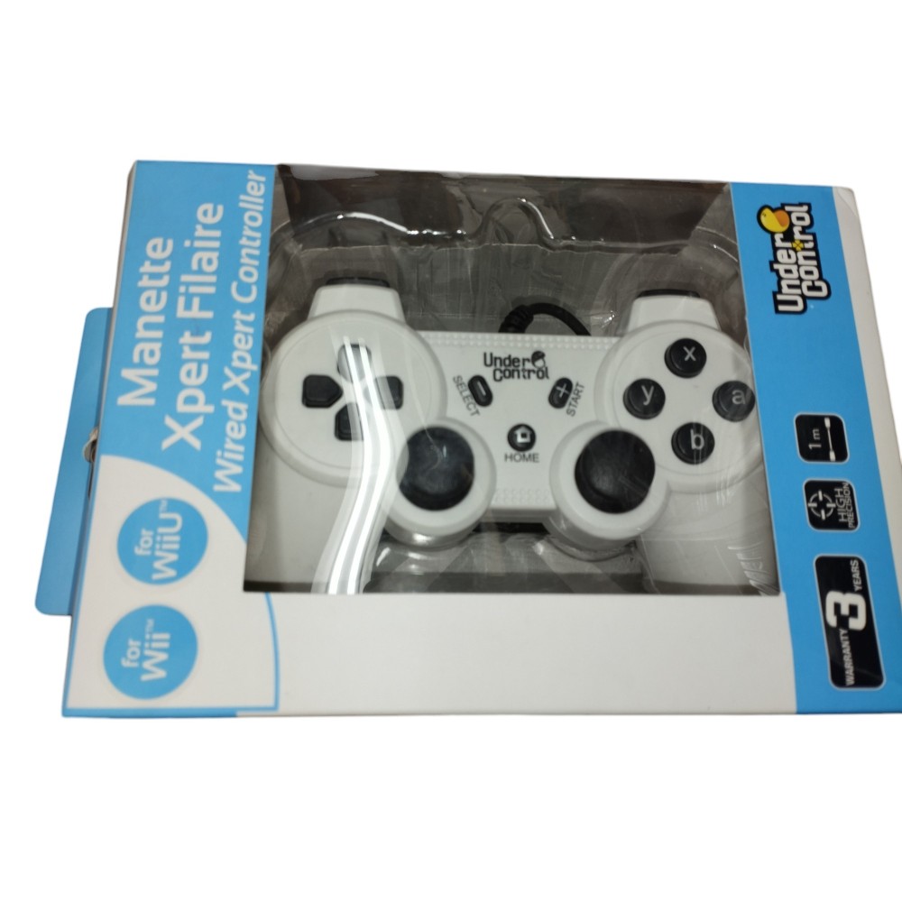 Manette filaire Xpert Blanche Nintendo wii marque Under Control