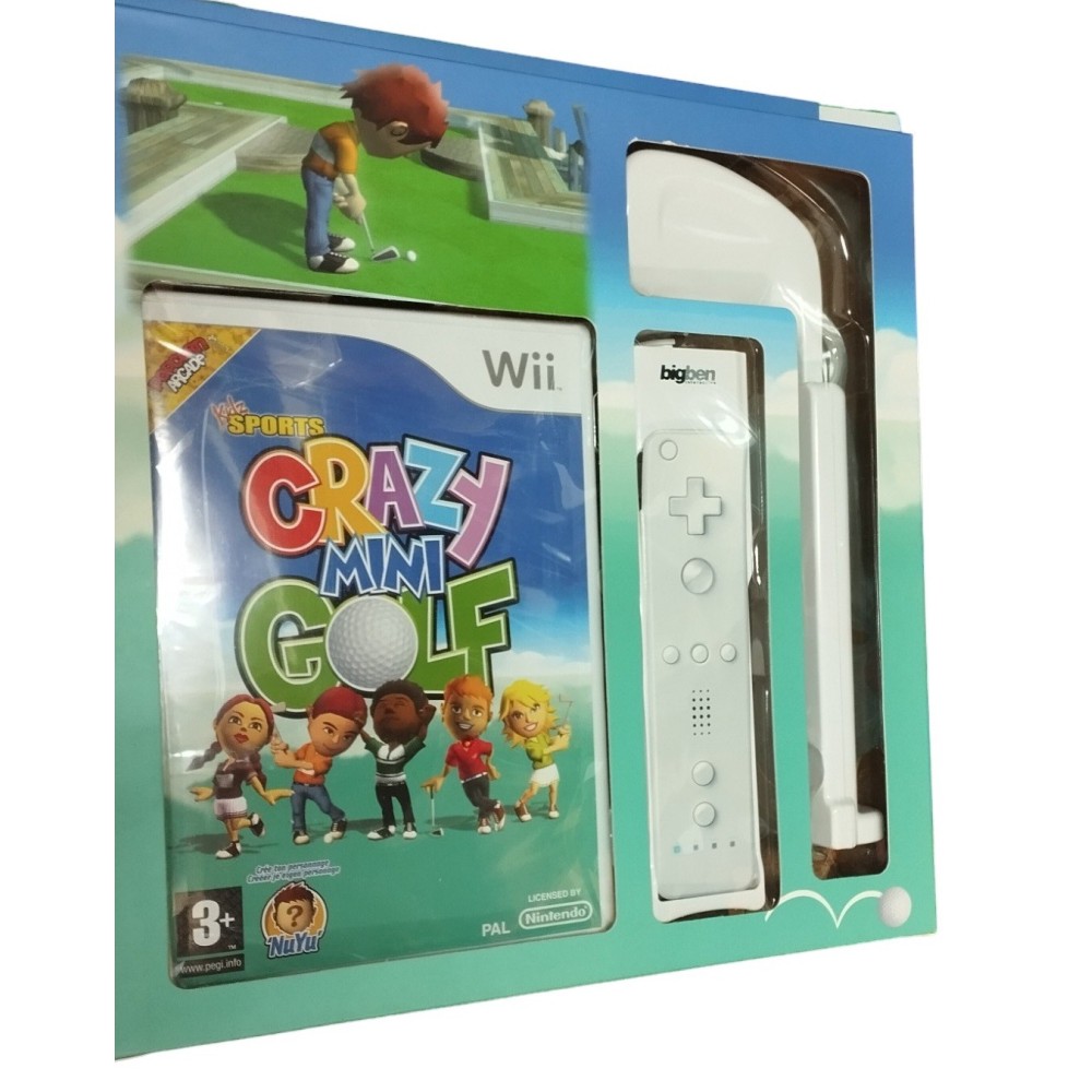 Pack crazy mini golf + club de golf pour Nintendo Wii neuf