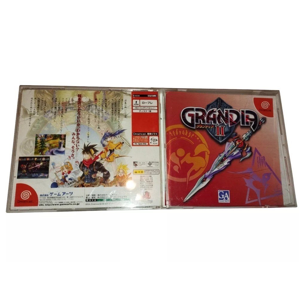 Grandia 2 Sega Dreamcast COMPLET Jeux Import Japonais + spin