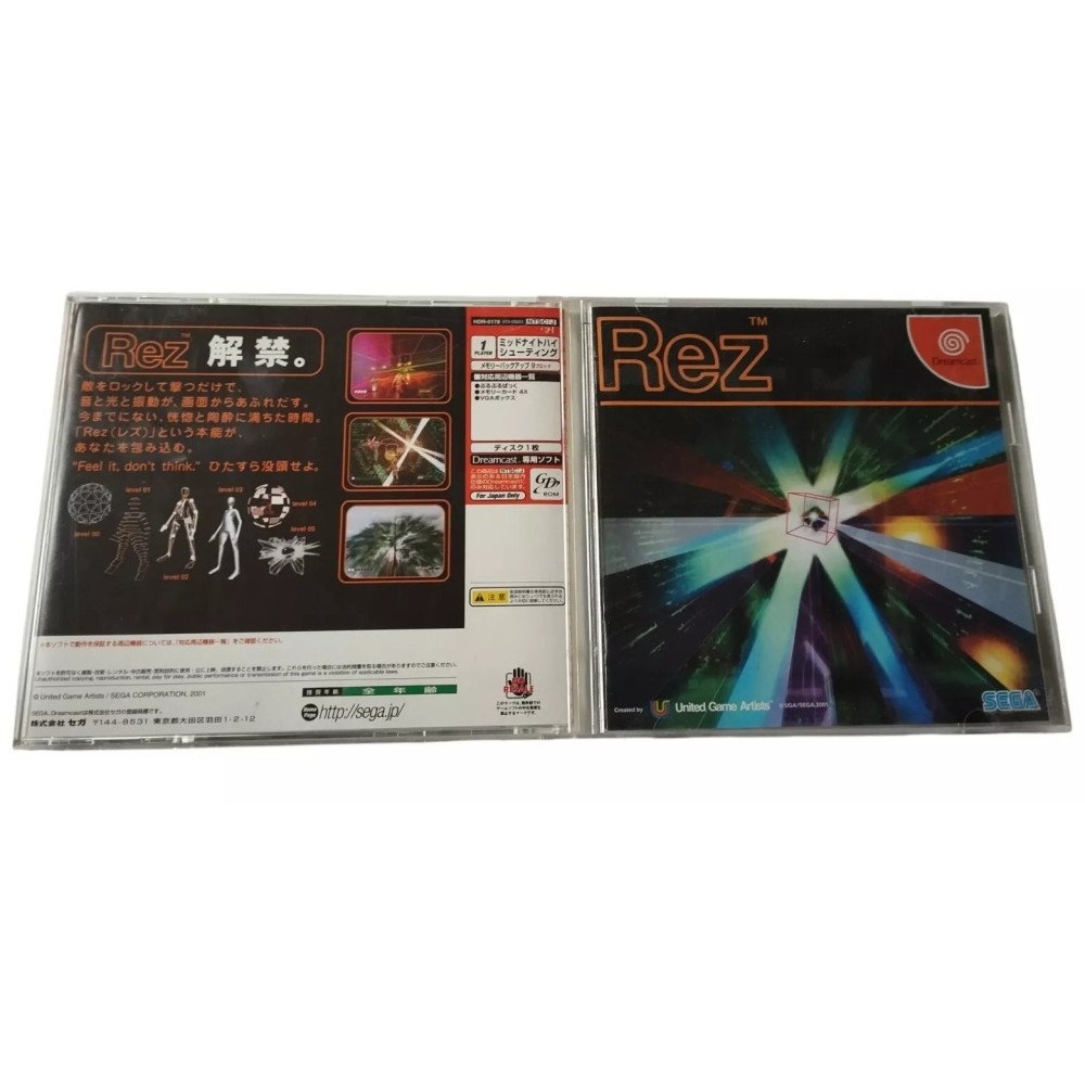 Rez Sega Dreamcast Jeux Import japonais + Spincard